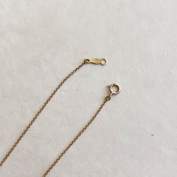 14k Recycled Gold Monogram Necklace - Picture 5 of 8